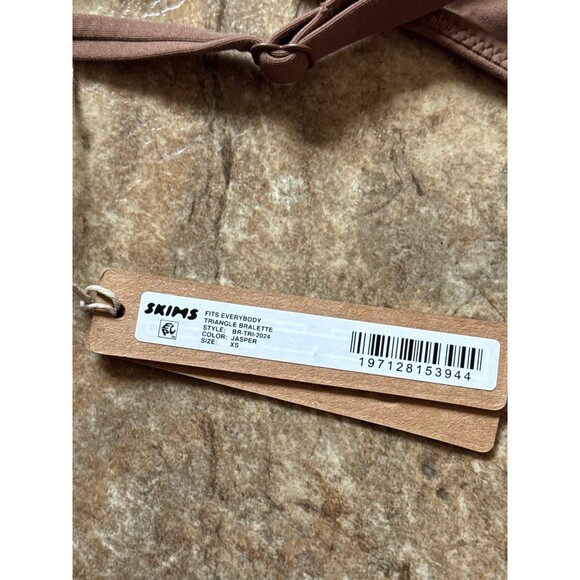Skims Fits Everybody Triangle Bralette Jasper Size XS - Picture 9 of 9